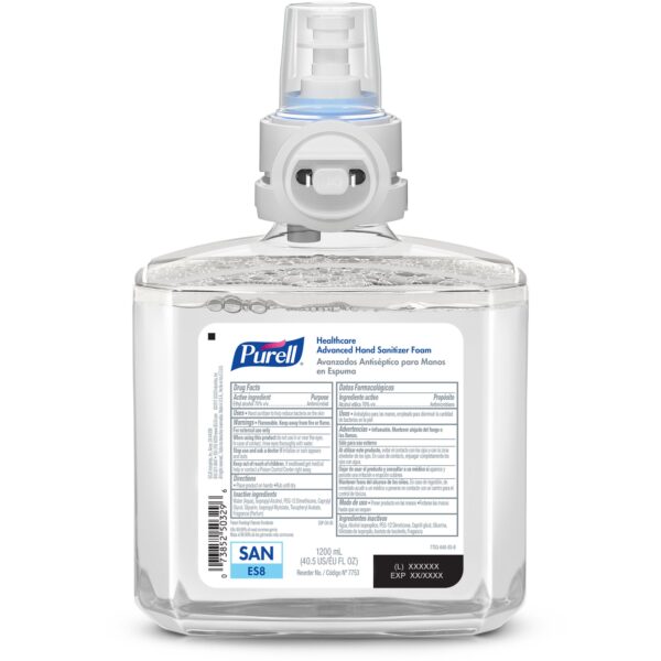 Purell® Healthcare Advanced Foam Hand Sanitizer Refill 1200 mL for ES8 Dispenser - Image 2