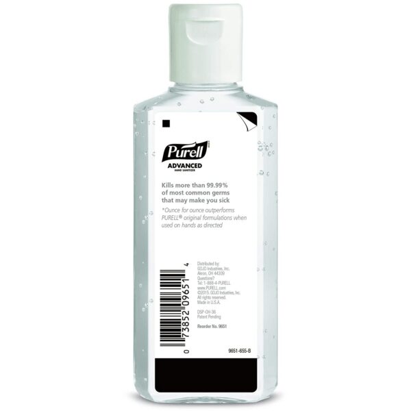 Purell Advanced Hand Sanitizer Gel with 70% Ethyl Alcohol, 4 oz Fruit Scent - Pack of 24 - Image 2