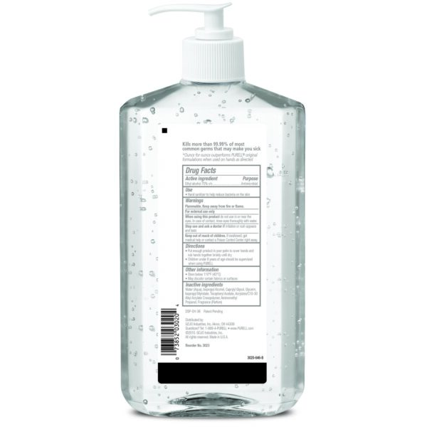 Purell Advanced Hand Sanitizer Gel with 70% Ethyl Alcohol - 20 oz Pump Bottle - Image 2