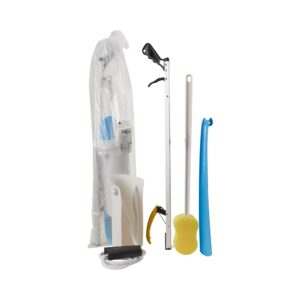 FabLife™ Standard Hip Assistance Kit with 26-Inch Reacher, 18-Inch Shoe Horn, Sock Aid, and Bath Sponge
