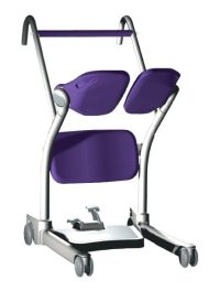 Sara® Stedy Sit-To-Stand Lift with 400 lbs Capacity - Manual Aluminum Frame and Blue Finish