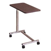 McKesson Overbed Table with U-Base and Spring-Assisted Height Adjustment