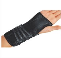 ProCare® Large Left Wrist Support with Lace-Up Closure - Black, 7-Inch Length