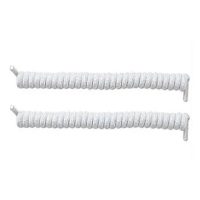 Spyrolace™ White Rubber Shoelaces - Easy Pull Tying System for Individuals with Fine Motor Challenges