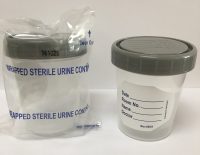 McKesson GS398 120 mL Specimen Container with Green Cap, Sterile, 100 Count