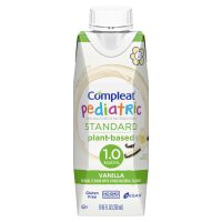 Compleat® Pediatric Standard 1.0 Calorie Vanilla Liquid Tube Feed Formula - Plant-Based Nutritional Support for Children 1-13 Years