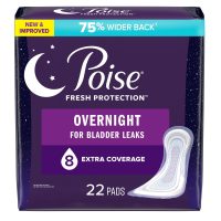 Poise® Fresh Protection™ Overnight Bladder Control Pads - Heavy Absorbency, 22 Pack