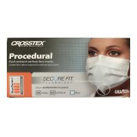 Crosstex® Procedural Mask with Secure Fit, Blue - 50 Pack