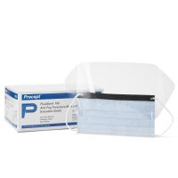 Precept FluidGard 160 Procedure Mask with Eye Shield and Anti-Fog Foam - Blue Diamond