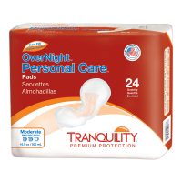 Tranquility® Personal Care Overnight Bladder Control Pad - Heavy Absorbency, 7.25 x 16.5 Inches, Unisex Adult Incontinence Pad