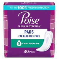 Poise Fresh Protection Light Absorbency Bladder Control Pads - Regular Length, 9.33 Inch, 120 Count