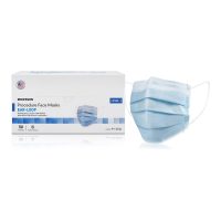 McKesson ASTM Level 1 Procedure Mask with Pleated Design and Bacterial Filtration Efficiency