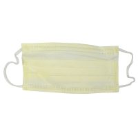 Cardinal Health™ Secure-Gard Procedure Mask with Earloops - NonSterile, BFE ≥95%, PFE ≥95%, Fluid Resistant, Yellow, One Size