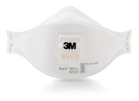 3M™ Aura™ Particulate Respirator Mask, N95 Approved with Cool Flow™ Valve and Flat Fold Design