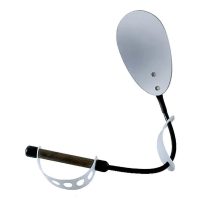 McK Inspection Mirror with Flexible Bendable Acrylic Handle - 4 x 6 x 22 Inches