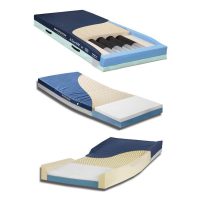 McKesson GS8035-29 Therapeutic Bed Mattress with Open Flame Barrier and Heel Taper Zone