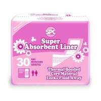 SPC Super Absorbent Incontinence Liner 4 x 11 Inches - Moderate Absorbency, Disposable, Unisex Adult Use