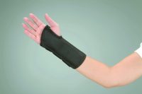 DeRoyal® Cock-Up Wrist Brace for Left Hand, Medium, 8 Inch, Black, Model 5073-08