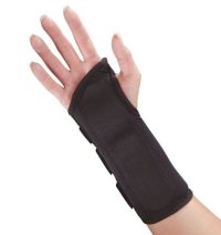 McKesson X-Large Foam Wrist Splint with D-Ring Closure for Right Hand, Black