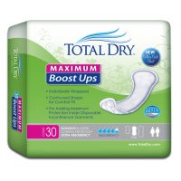 TotalDry™ Maximum Absorbency Incontinence Booster Pad – 13.8 Inch, Heavy Absorbency, 30 Count