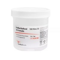 SP® Prefilled Formalin Container 90 mL Fill in 180 mL, Screw Cap, Translucent with White Cap