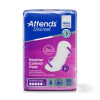 Attends® Discreet Women's Max Long Bladder Control Pad - 14.5 Inch, Moderate Absorbency