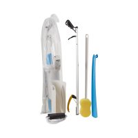 FabLife™ Standard Hip Assistance Kit with 26-Inch Reacher, 18-Inch Shoe Horn, Sock Aid, and Bath Sponge